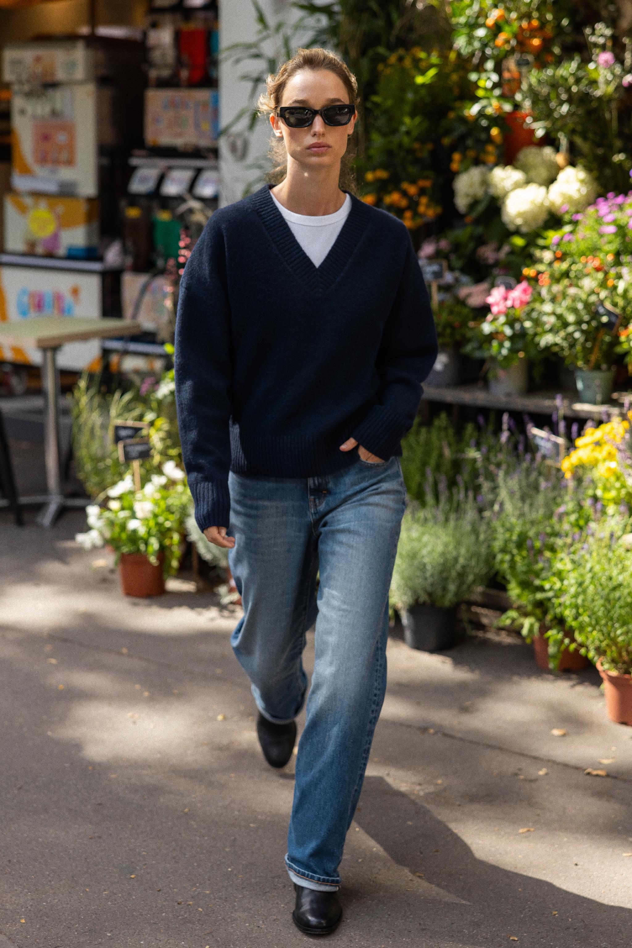 Soft Knit V-Neck Jumper