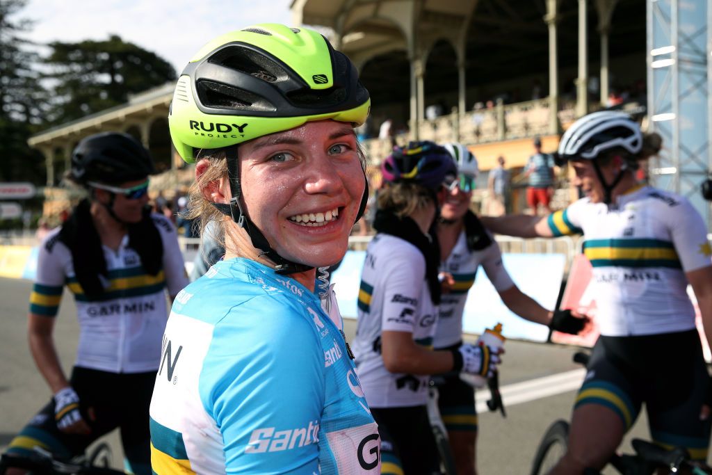 ADELAIDE, AUSTRALIA - JANUARY 24: at the Women&#039;s Trek Stage 4 Victoria Park of the Santos Festival of Cycling on January 24, 2021 in Adelaide, Australia. (Photo by Peter Mundy/Getty Images)