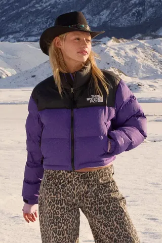 The North Face Nuptse Cropped Puffer Jacket