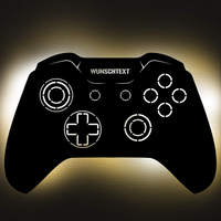 Personalisierbare Controller Lampe aus Holz