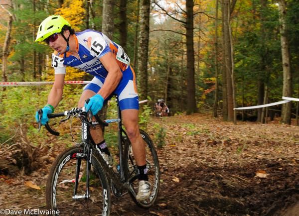 Adam Craig (Rabobank Giant) had nearly caught the leaders halfway through the second lap despite a last row start