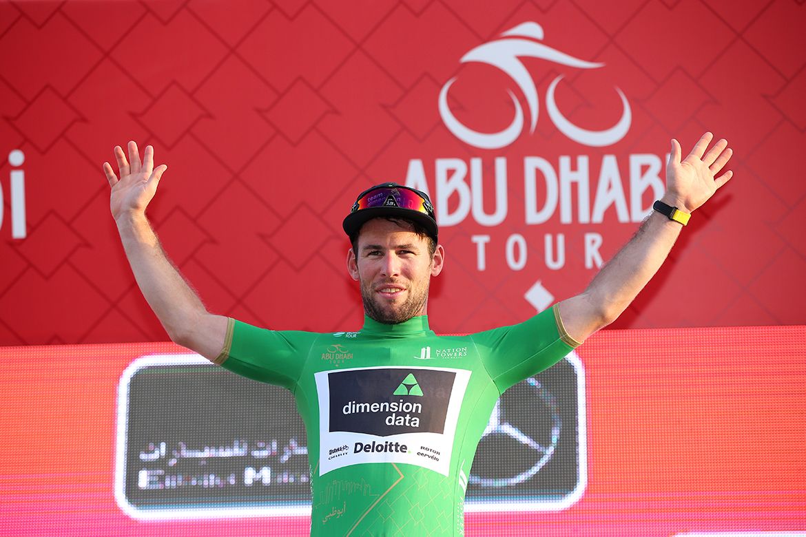 Mark Cavendish leads the points classification