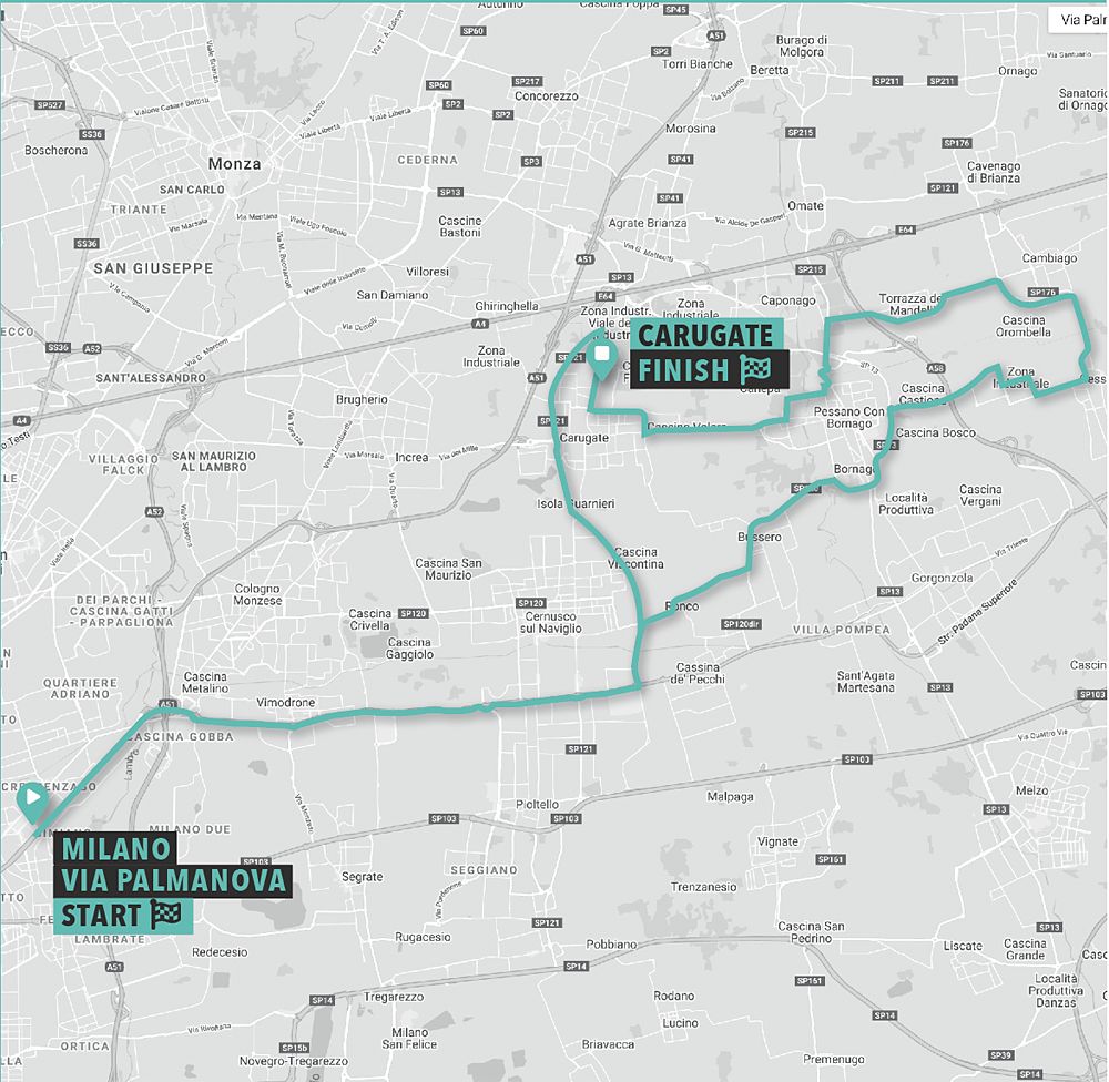 Giro d'Italia Donne - Stage 5 map