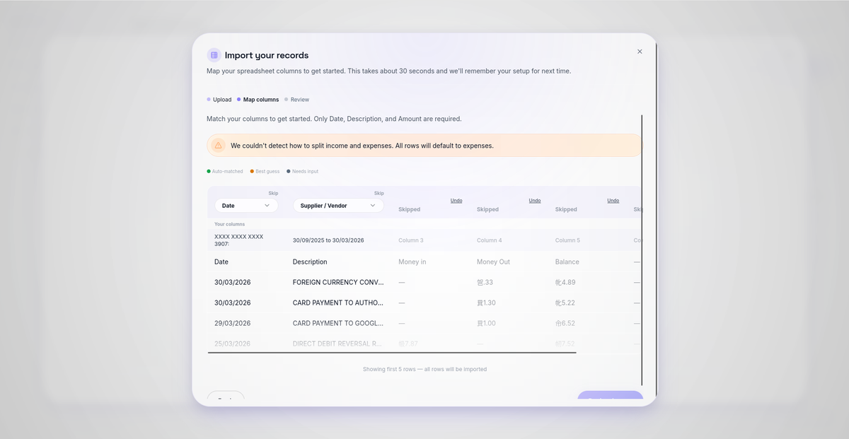 Screenshots from TaxHeaven