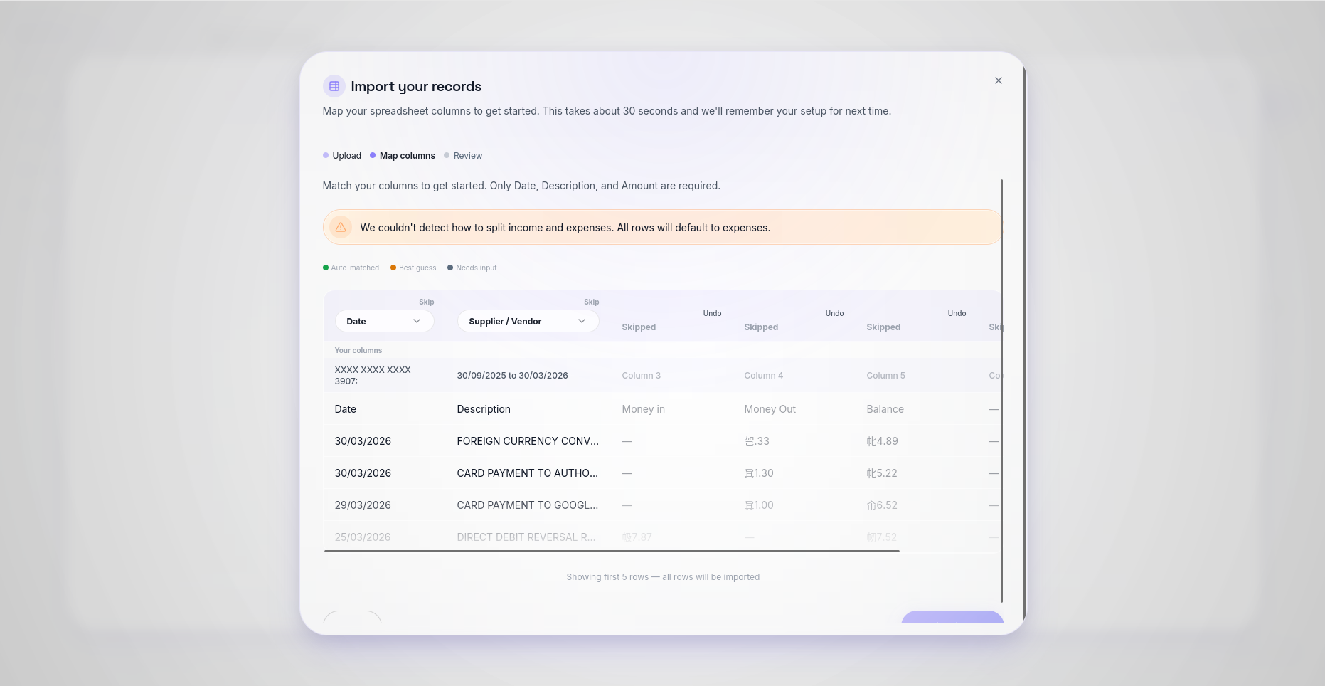 Screenshots from TaxHeaven
