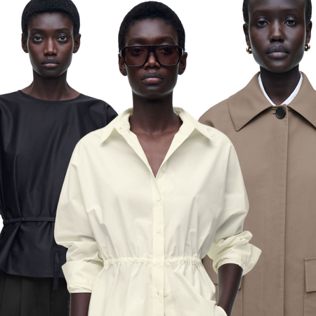 Women wearing the cos new collection