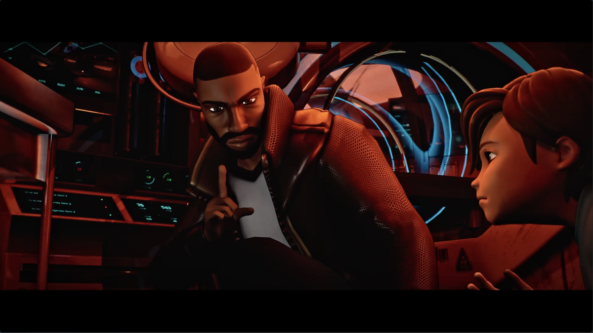 Screenshot from the animated film Max Beyond