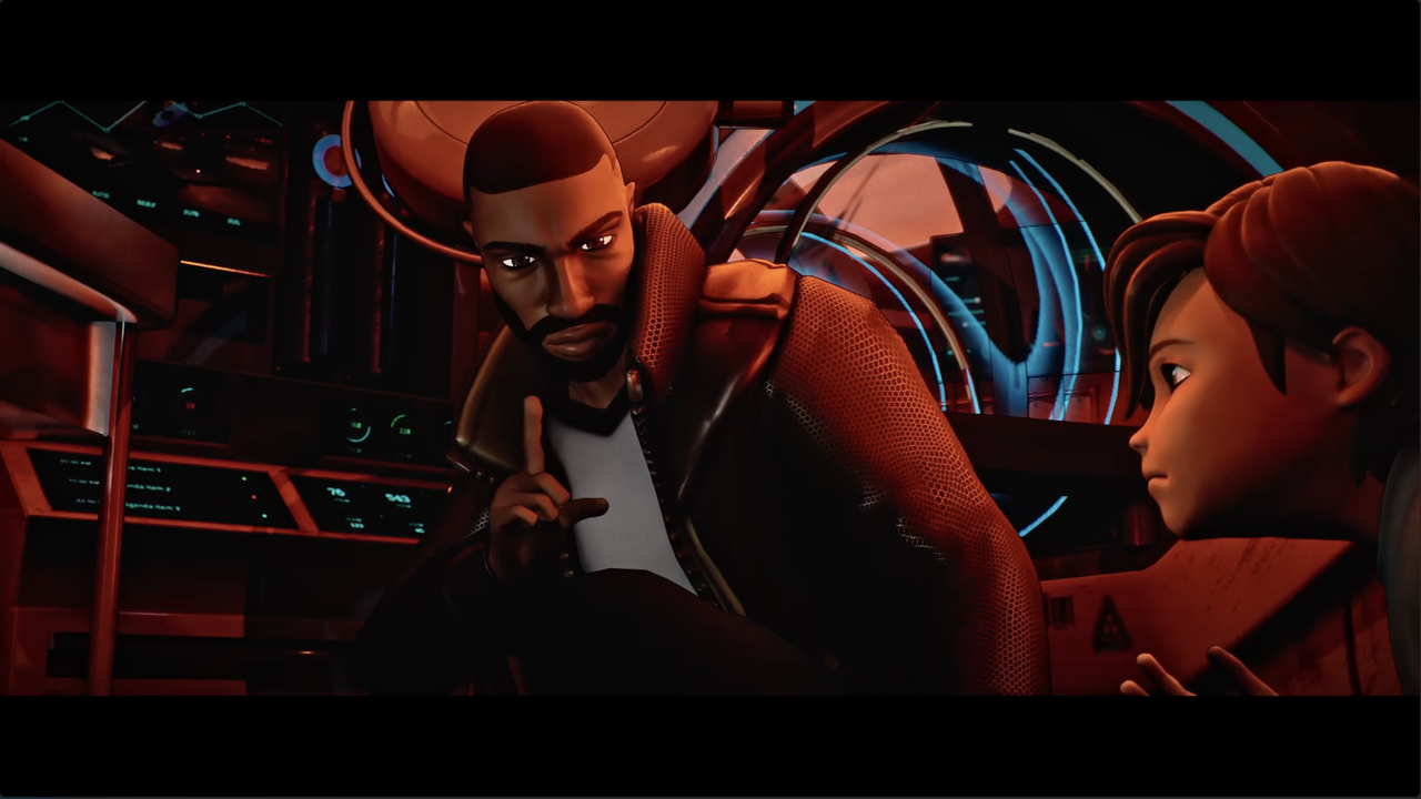 Screenshot from the animated film Max Beyond