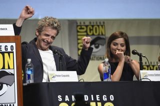 Peter Capaldi and Jenna Coleman at Comic-Con (Chris Pizzello/AP/Press Association Images)