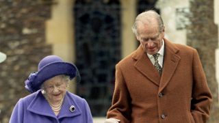 Prince Philip and the Queen Mother