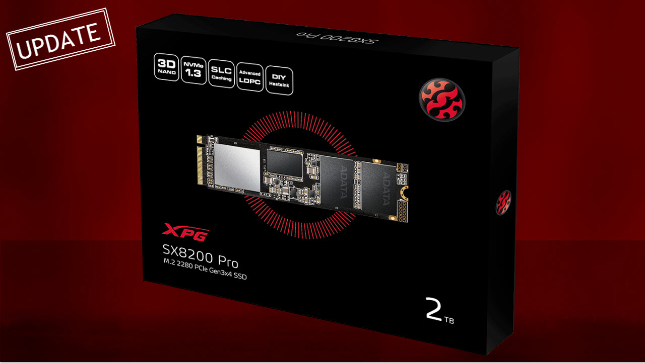ADATA XPG SX8200 Pro M.2 2000 GB PCI Express 3.0 3D TLC NVMe 