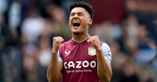 Arsenal target Ollie Watkins of Aston Villa celebrates after the team&#039;s victory in the Premier League match between Aston Villa and Newcastle United at Villa Park on April 15, 2023 in Birmingham, England.