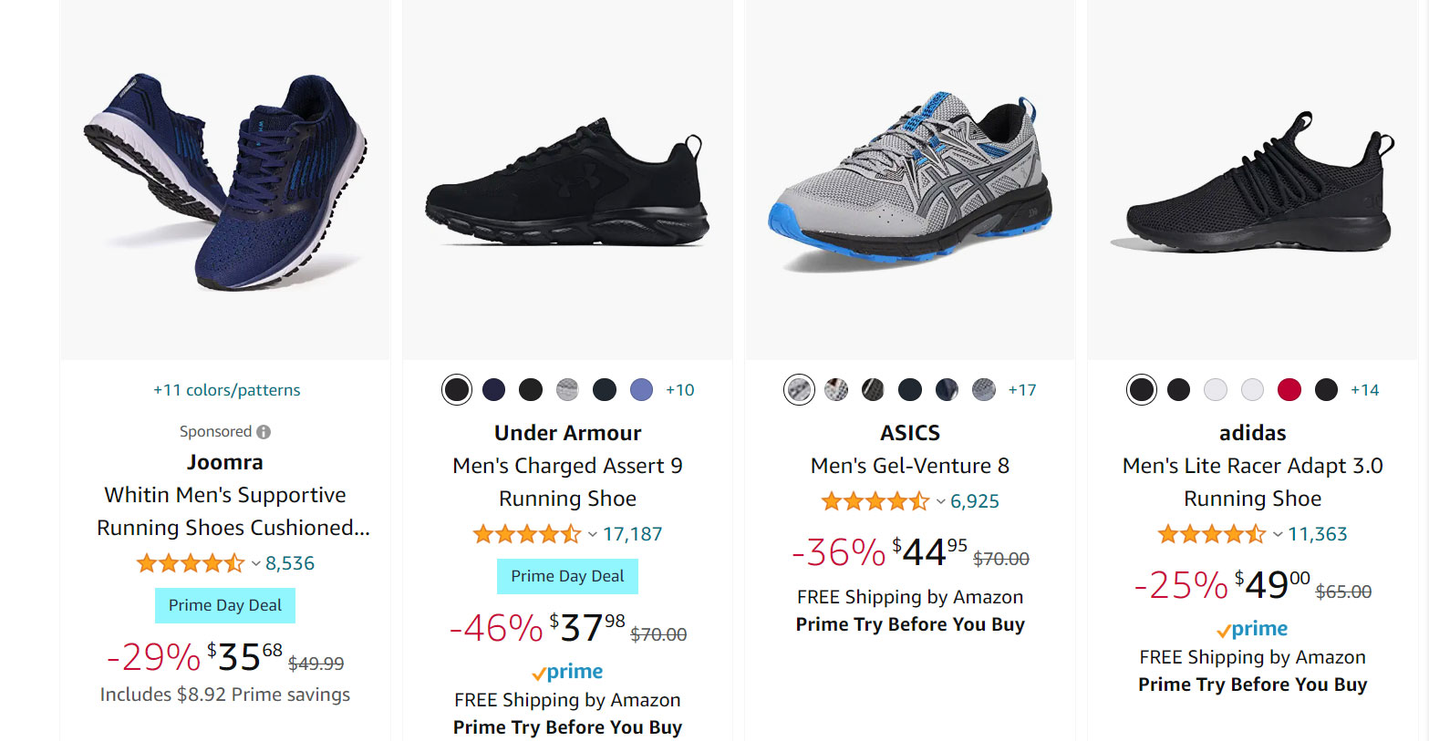 Bewildering Prime Day shoe deals