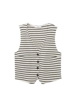 Crochet Striped Top - Women