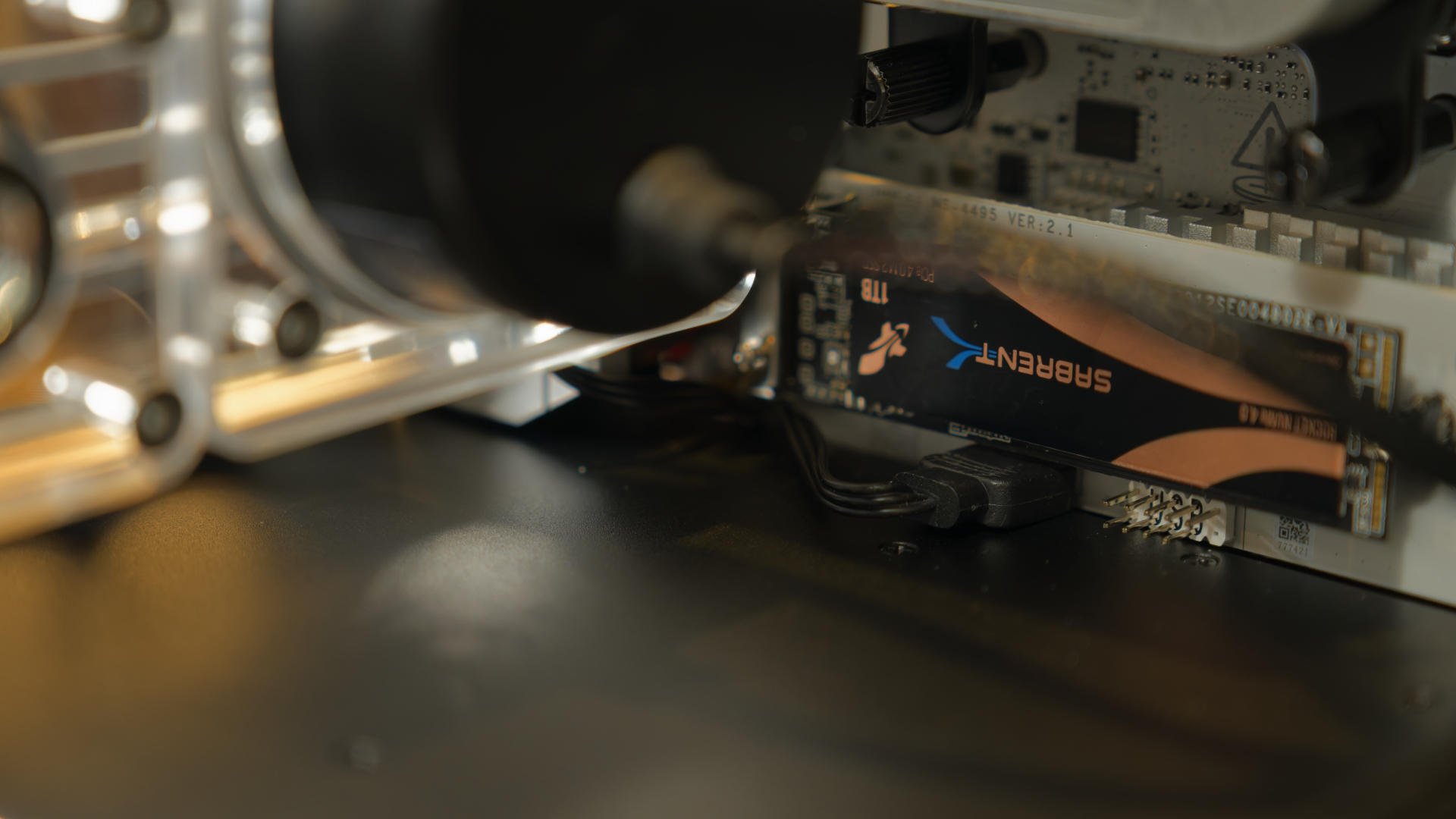 Greyscale ITX Build Cable Management