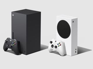Two Xbox consoles.