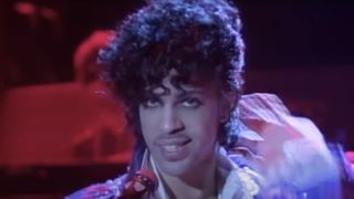 Prince in the Little Red Corvette video