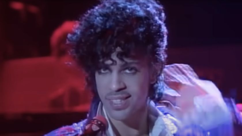 Prince in the Little Red Corvette video