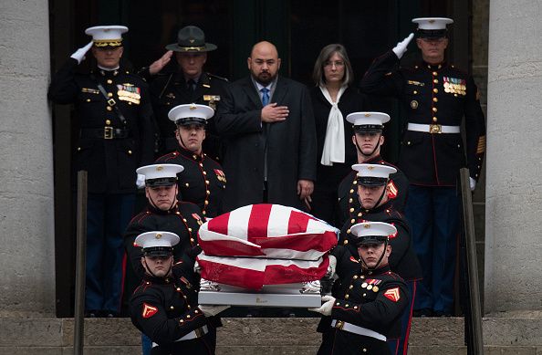 John Glenn&amp;#039;s casket.