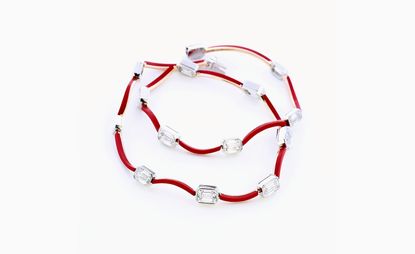 Taffin red ceramic necklace