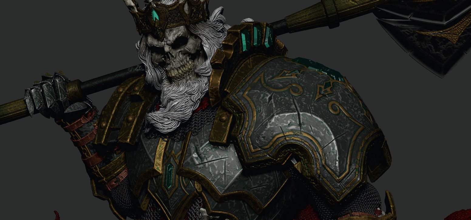 Alessandro Paladdino's tutorial to make a collectible 3D figurine of King Leoric