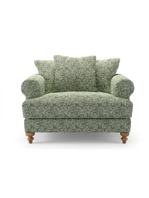 Teddy Bay Leaf Norfolk Spring Loveseat
