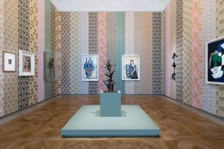 Installation view of Pablo Picasso art directed by Paul Smith