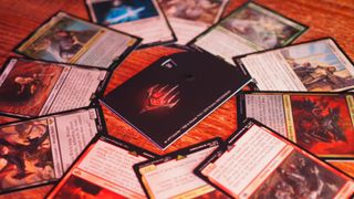 A ring of cards from MTG Lord of the Rings