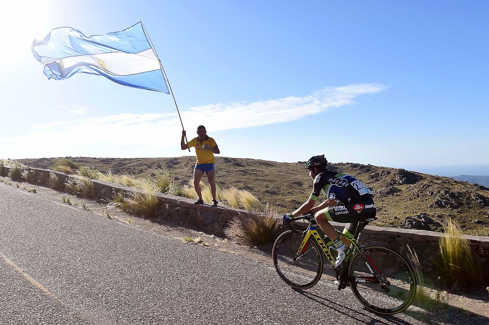 Eduardo Sepulveda (Fortuneo Vital Concept) on his way to winning stage 4.