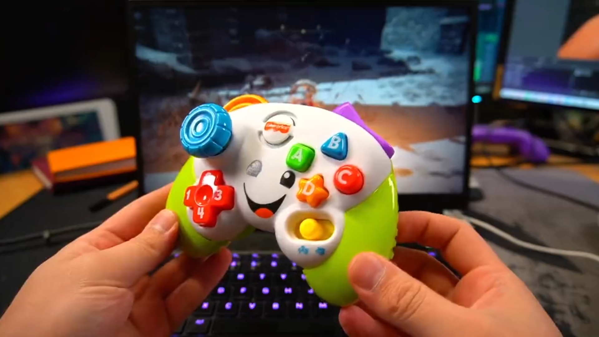 A hardware hacker turned that horrid toy controller into a working one ...
