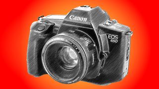 Line drawing of Canon EOS 650