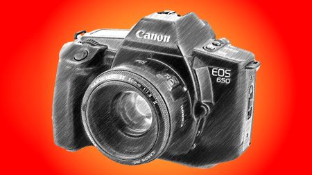 Line drawing of Canon EOS 650
