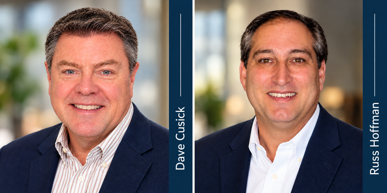 Smiling headshots of Dave Cusick and Russ Hoffman.