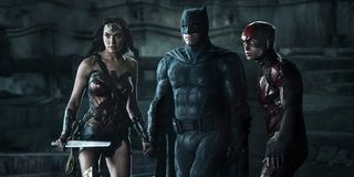 Wonder Woman, Batman and Flash in Justice League