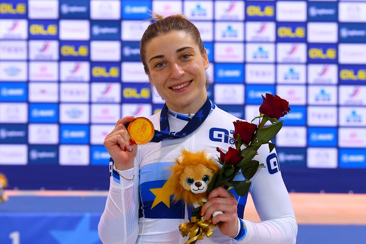 2020 UEC Track European Championships Plovdiv 5th Day 15112020 Women 500m Daria Shmeleva Russian Federation photo Dario BelingheriBettiniPhoto2020