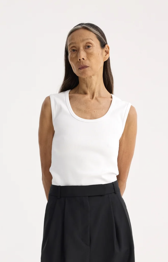 Róhe, Rib Tank Top | Optic White