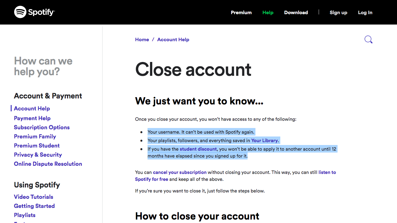 How to cancel your Spotify account