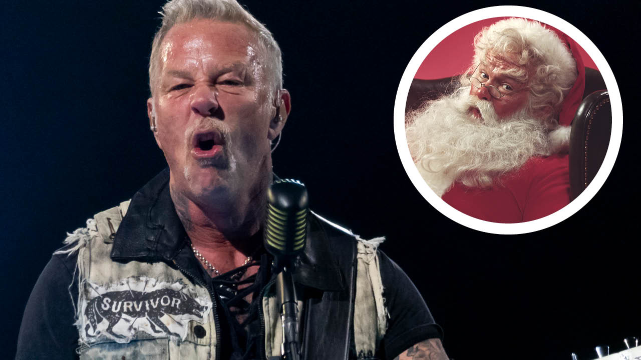 Metallica&rsquo;s James Hetfield and Santa Claus