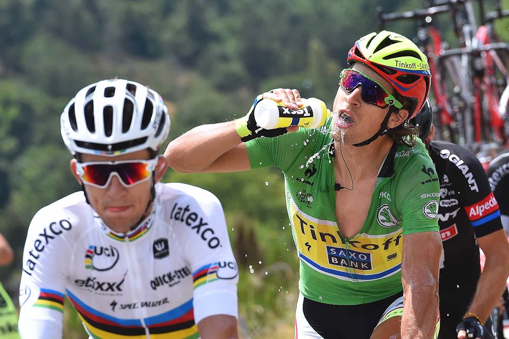 Another hot day for Peter Sagan.