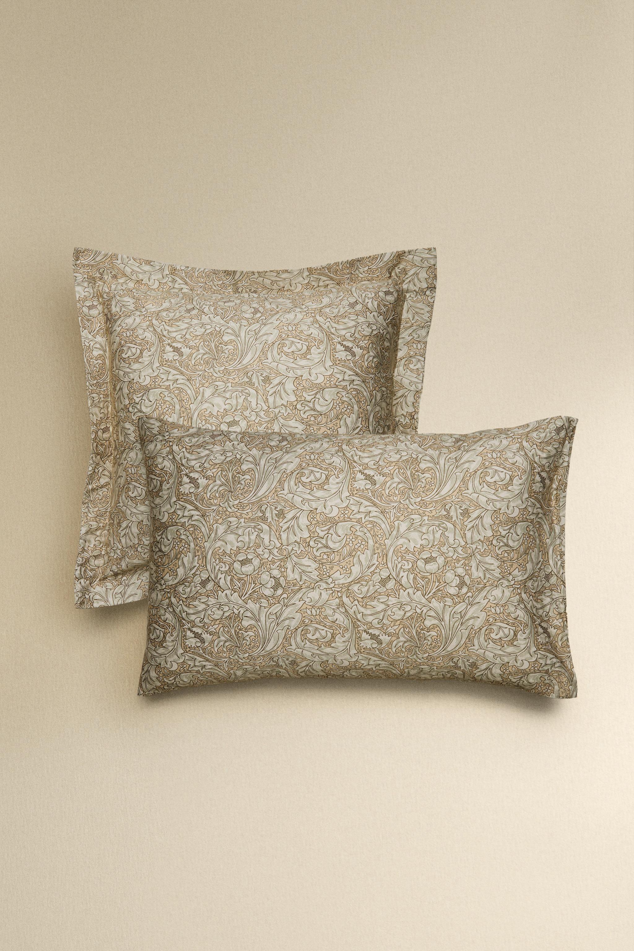 Morris &amp;amp; Co. Floral Cotton Sateen Pillowcase