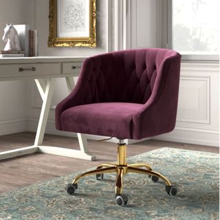 Louise Velvet Hand-Curated Task Chair