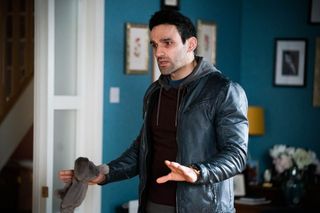 Kush visits Ruby about Arthur in EastEnders