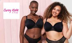 Curvy Kate logo placed over two women in lingerie 