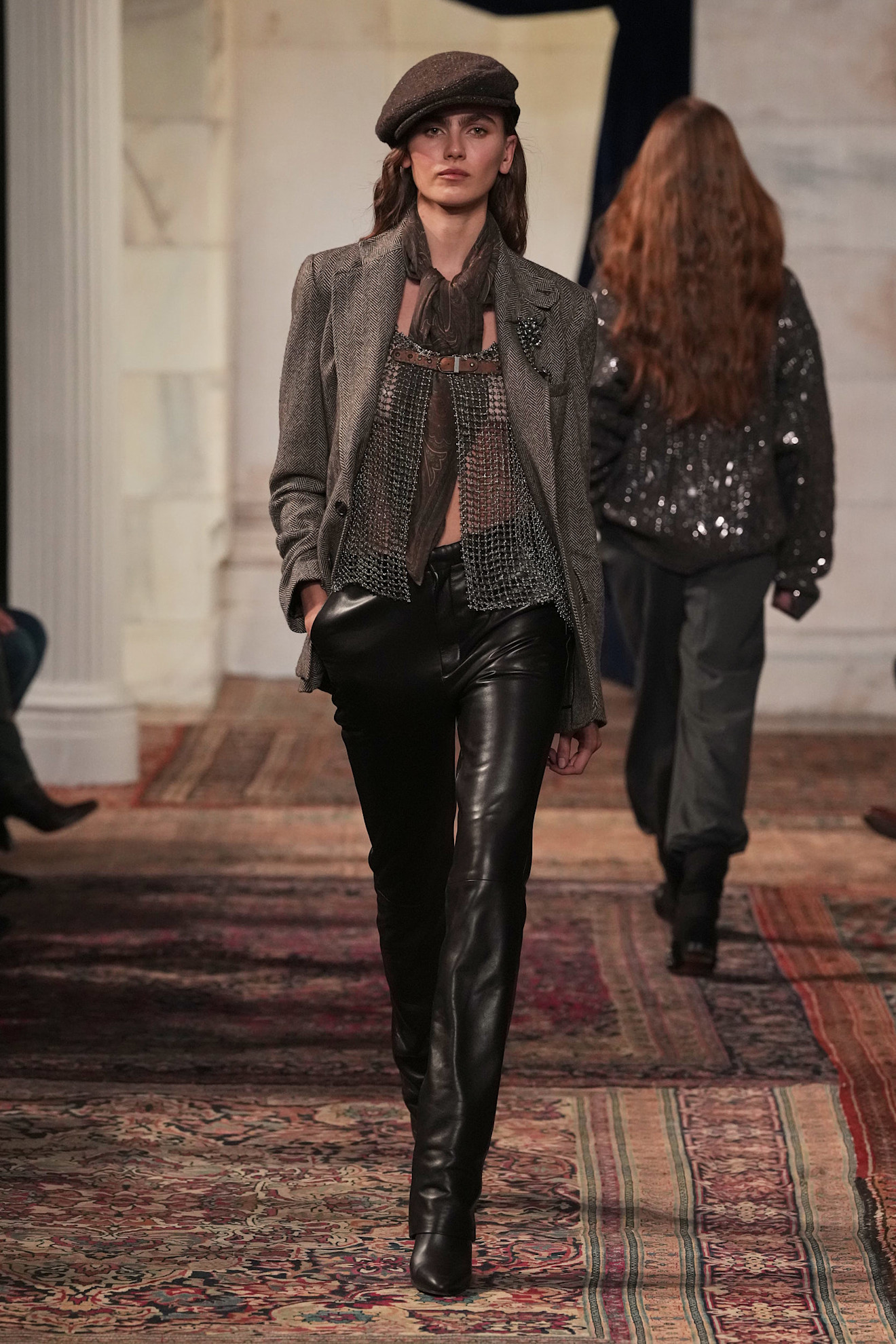 models walk the Ralph Lauren Fall 2026 runway