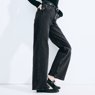 H&M High Wide Jeans 