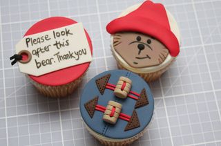 Paddington bear cupcakes