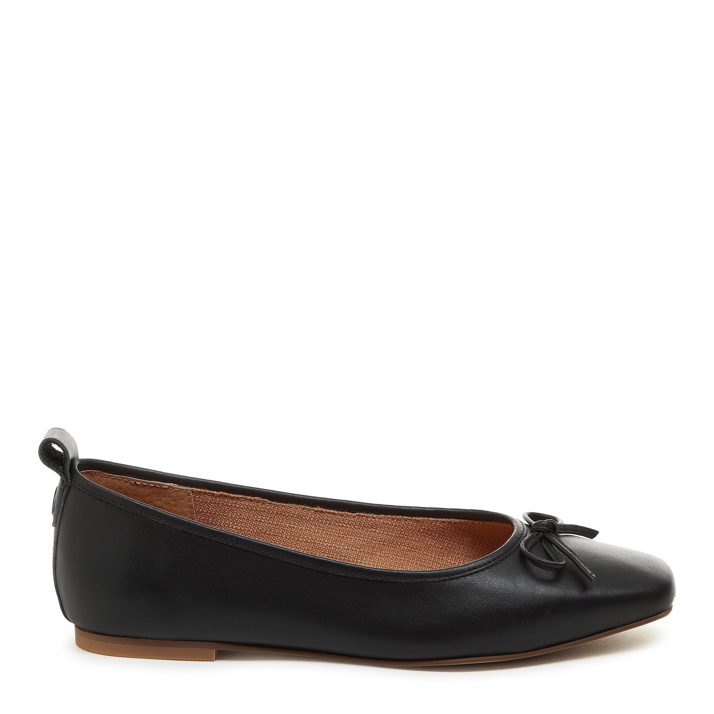 Frankie Black Ballet Flats 5.5 / Black / Nappa Leather