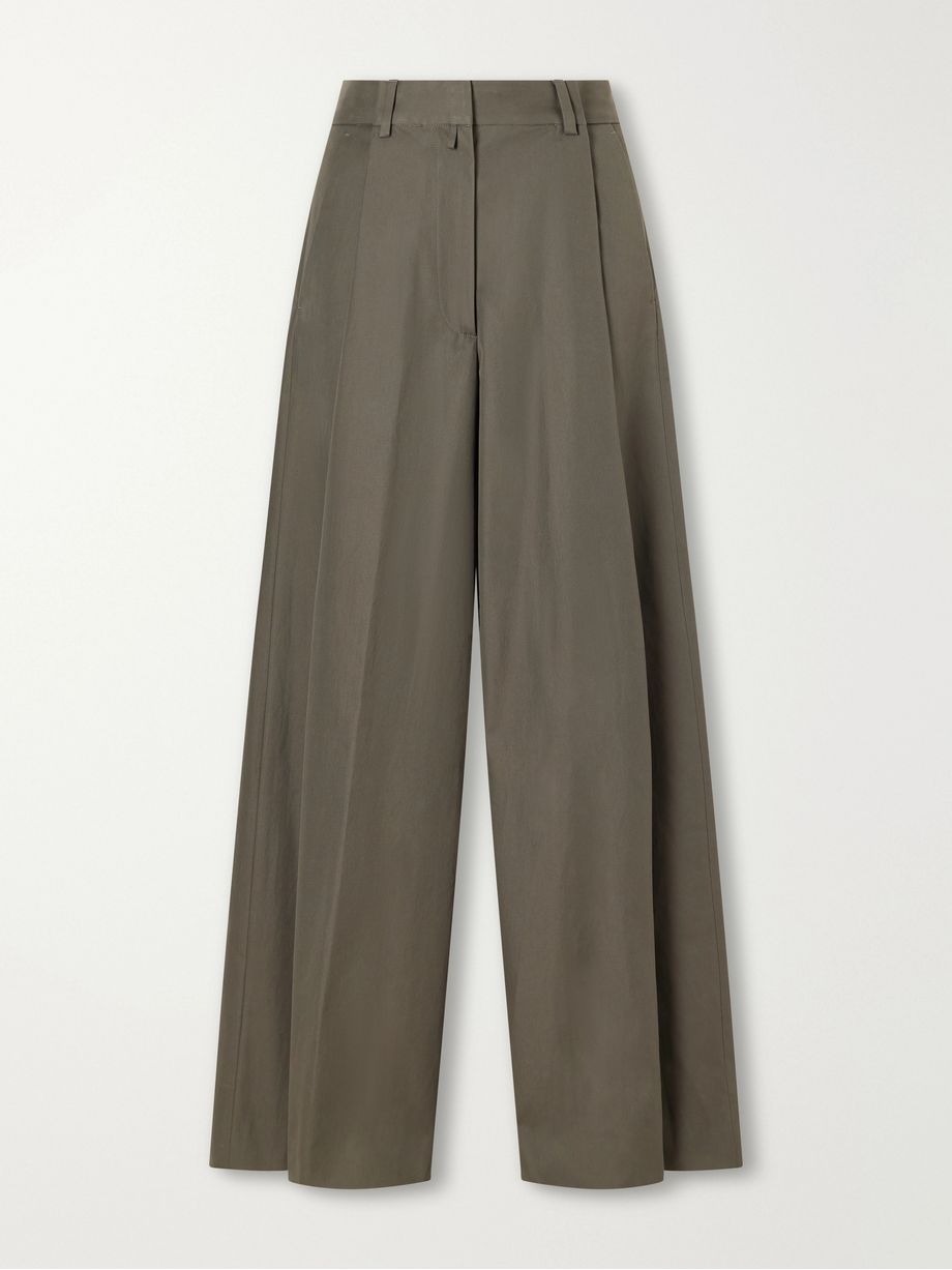 Dries Van Noten, Cotton-Twill Wide-Leg Pants