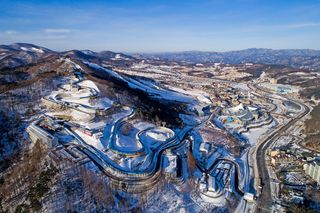 south korea from above