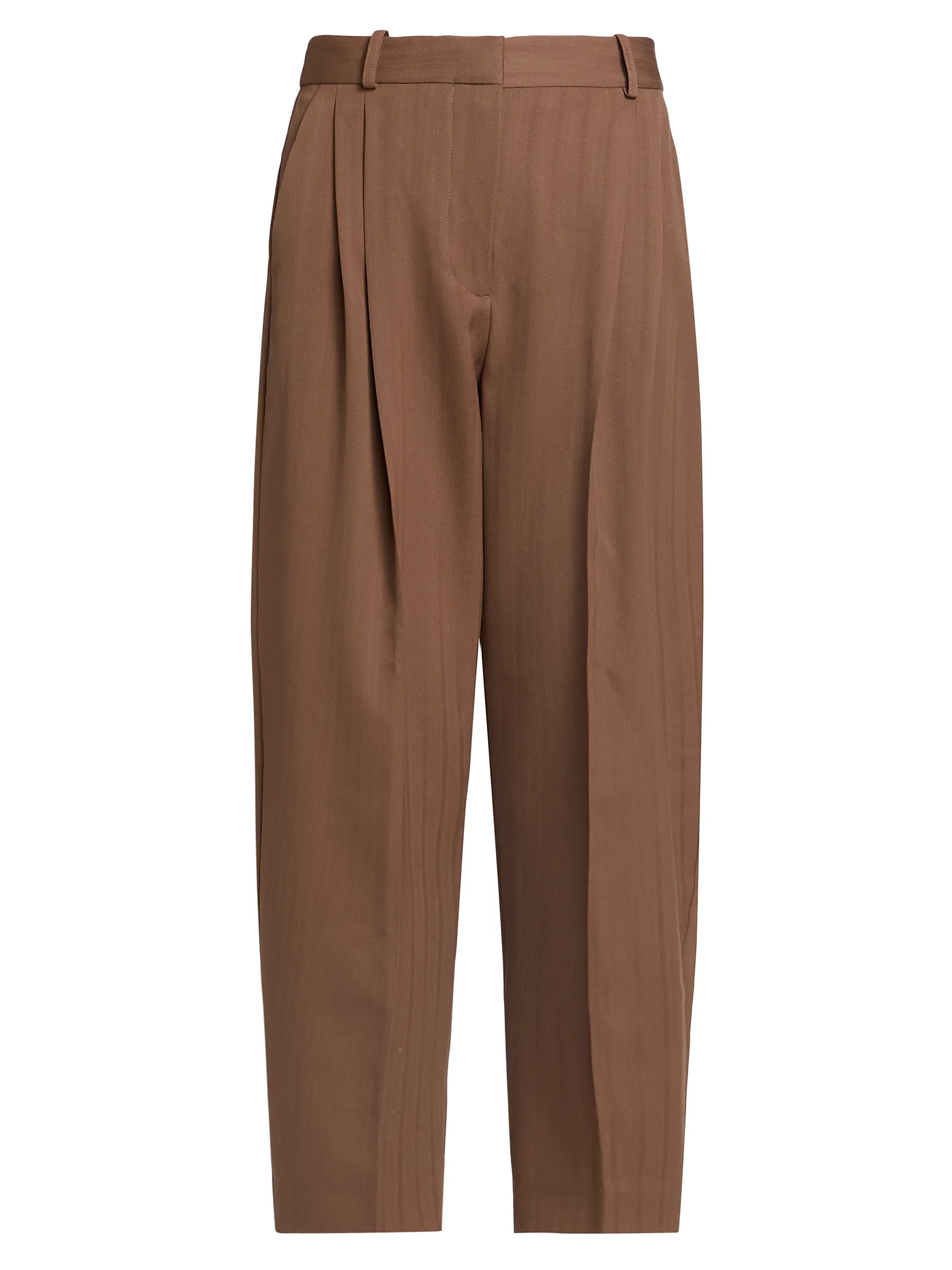 Striped Wool Balloon Trousers